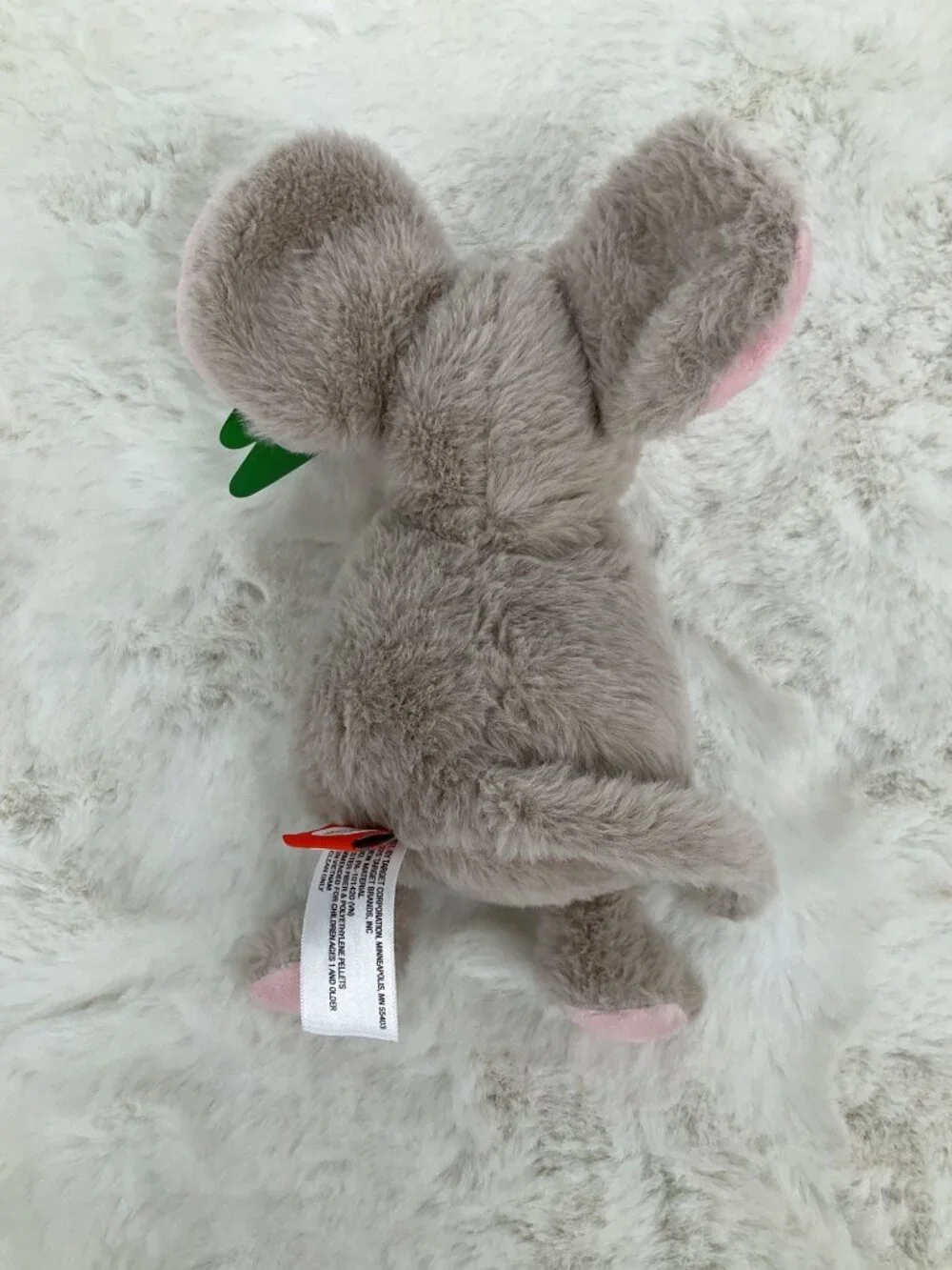 Gigglescape Christmas Gray Mouse Plush Toy With Red Earmuffs 7